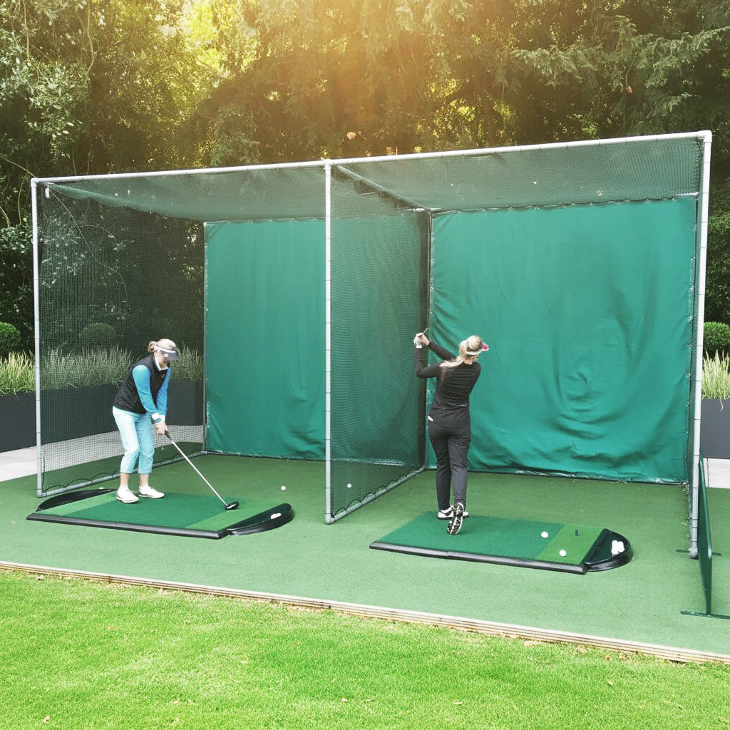 Practice Enclosure Double Bay Frame & Net
