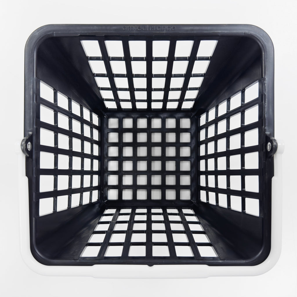 RA-BB9320 Amtech Range Ball Basket Plastic Square Black for the Golf Driving Range