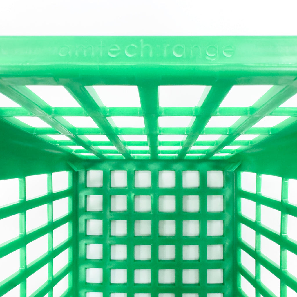 RA-BB9321 Amtech Range Ball Basket Plastic Square Green for the Golf Driving Range