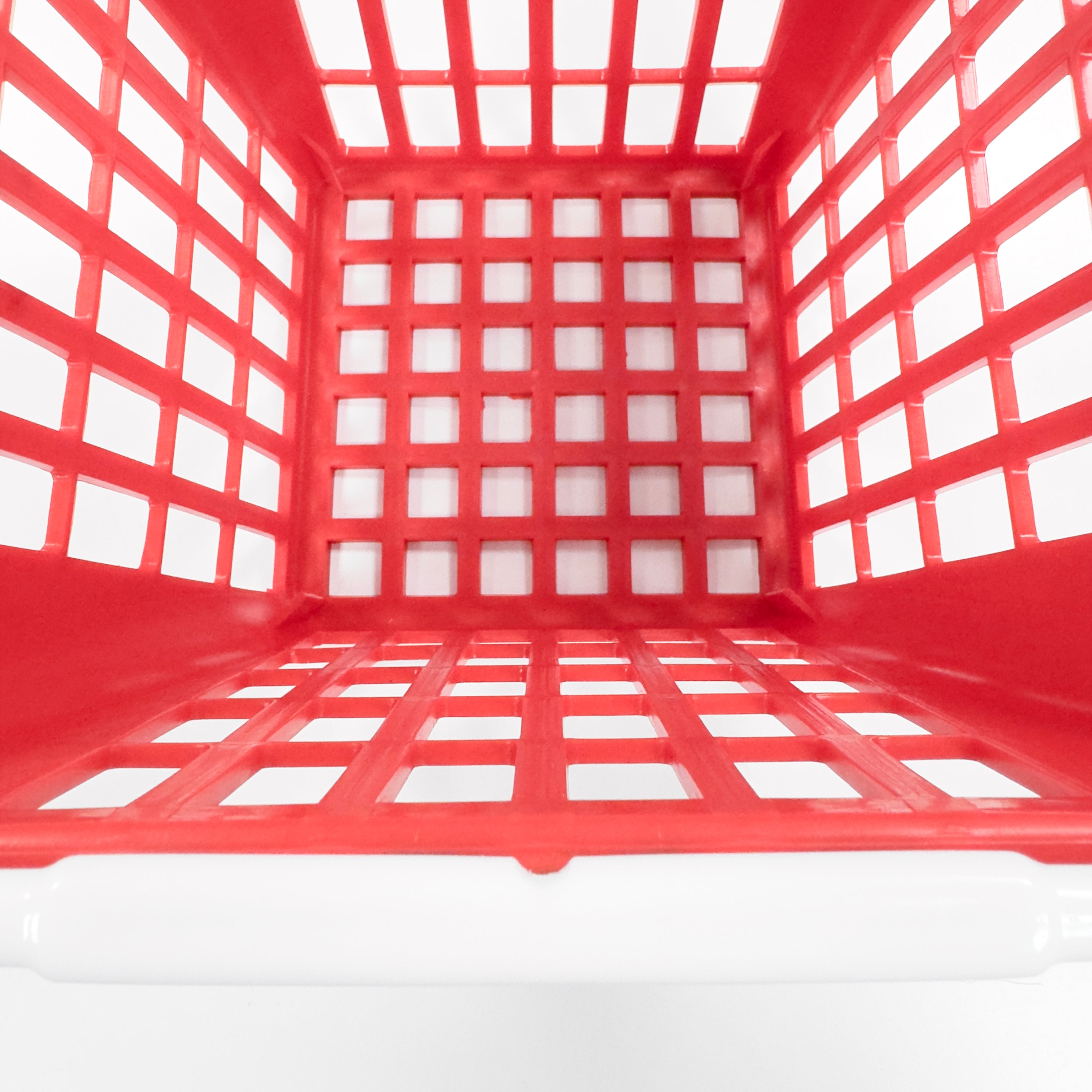 RA-BB9322 Amtech Range Ball Basket Plastic Square Red for the Golf Driving Range