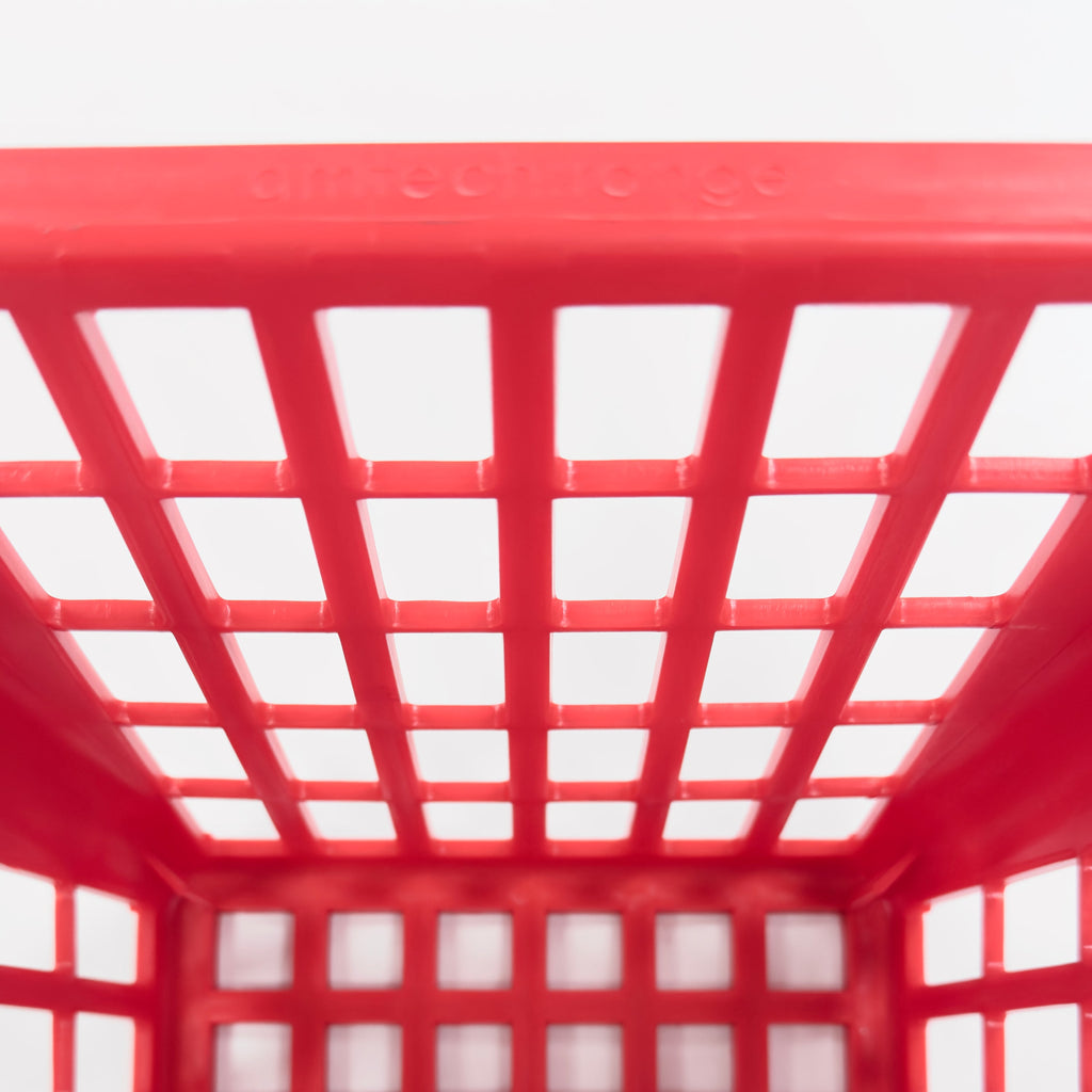 RA-BB9322 Amtech Range Ball Basket Plastic Square Red for the Golf Driving Range