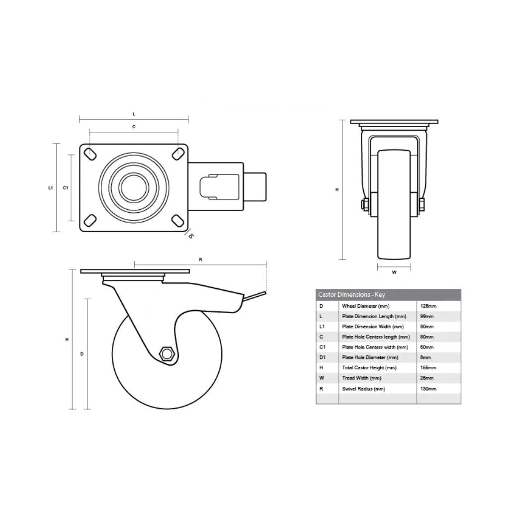 RA-BW2831 Amtech Range Servant Presoaker 4000 Wheel & Brake WIA0000
