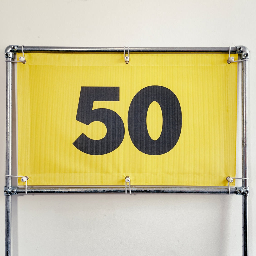 RA-TM9500 Amtech Range PVC Mesh Golf Driving Range Yardage Distance Banner Black 50