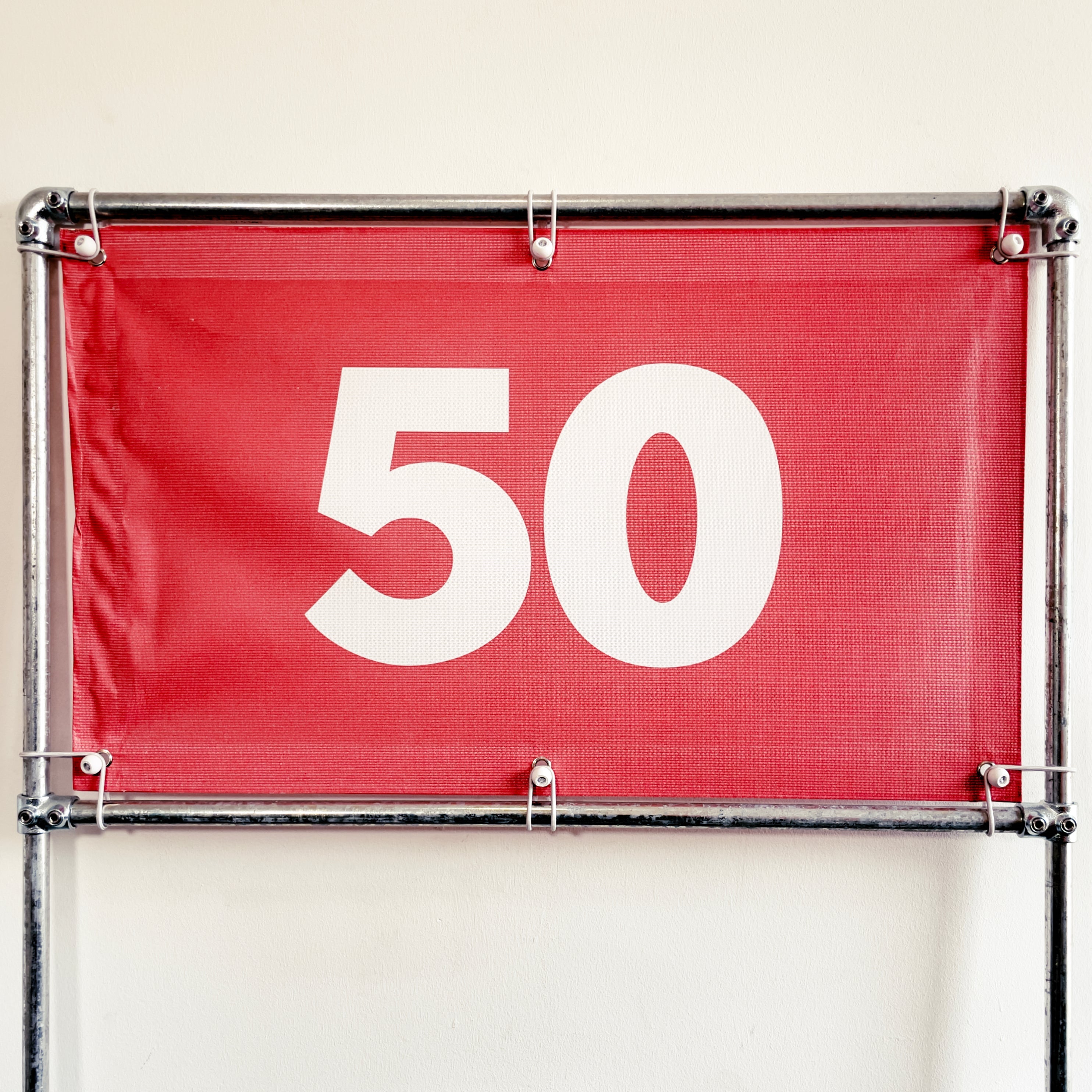 RA-TM9510 Amtech Range PVC Mesh Golf Driving Range Yardage Distance Banner Red 50
