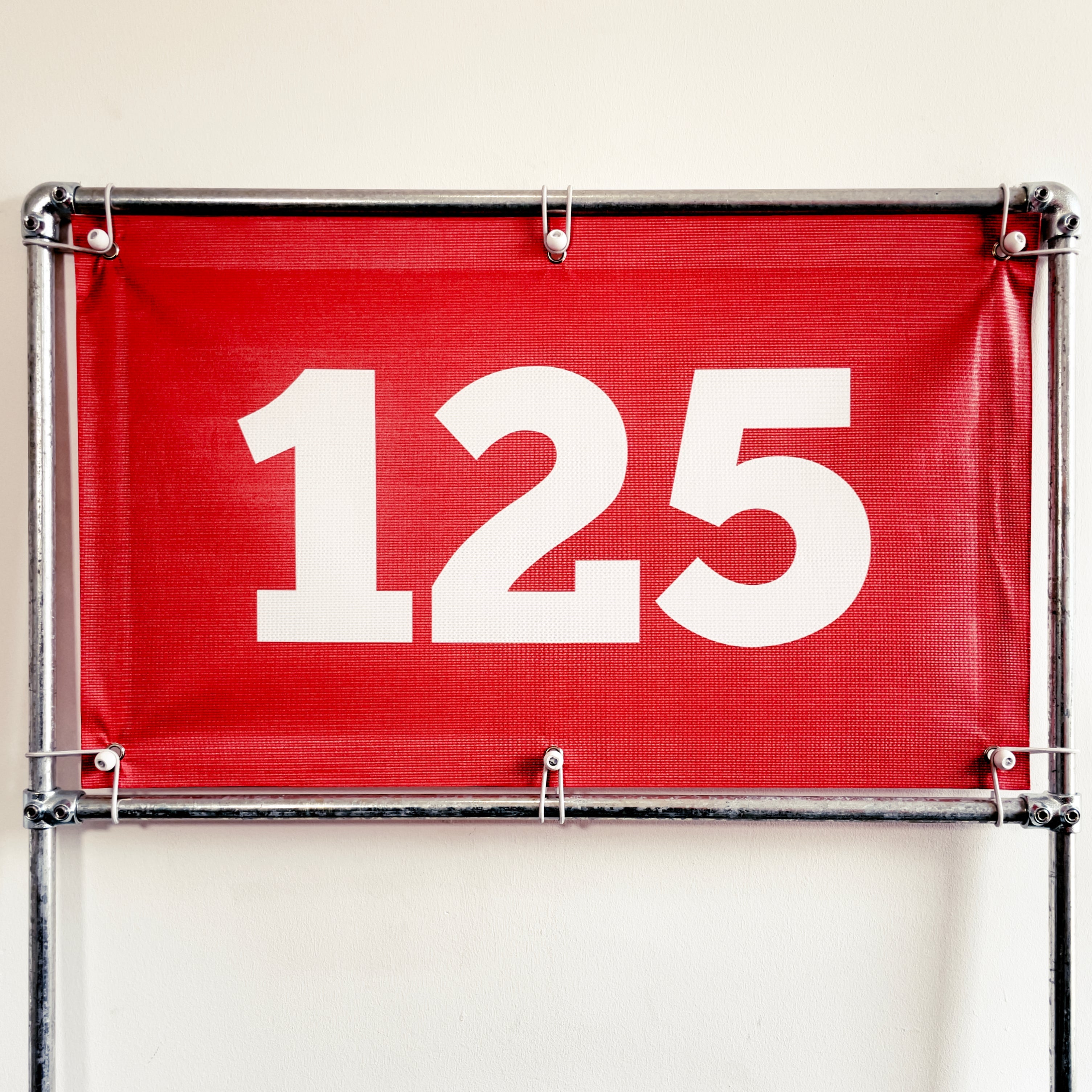 RA-TM9513 Amtech Range PVC Mesh Golf Driving Range Yardage Distance Banner Red 125