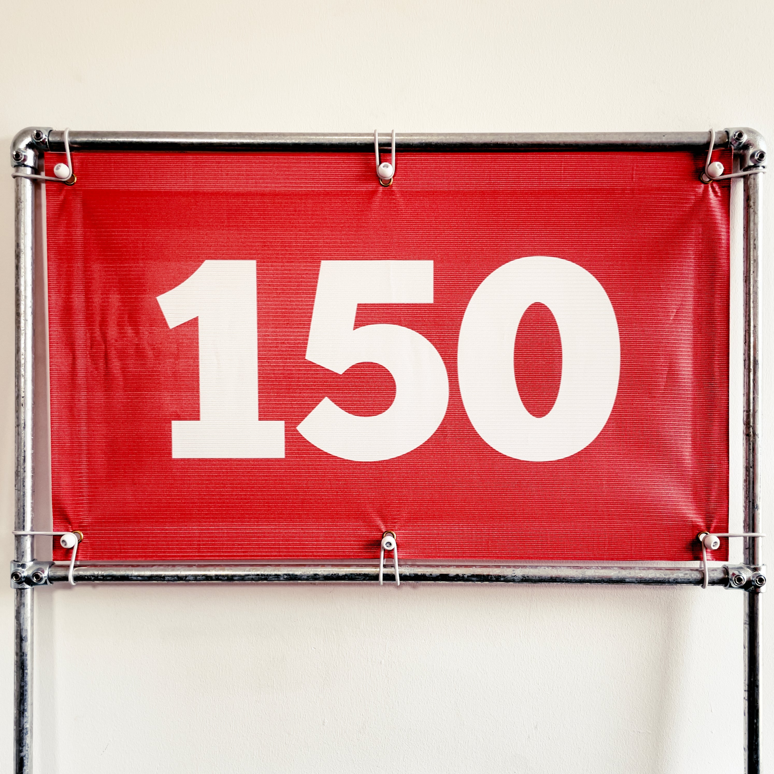 RA-TM9514 Amtech Range PVC Mesh Golf Driving Range Yardage Distance Banner Red 150