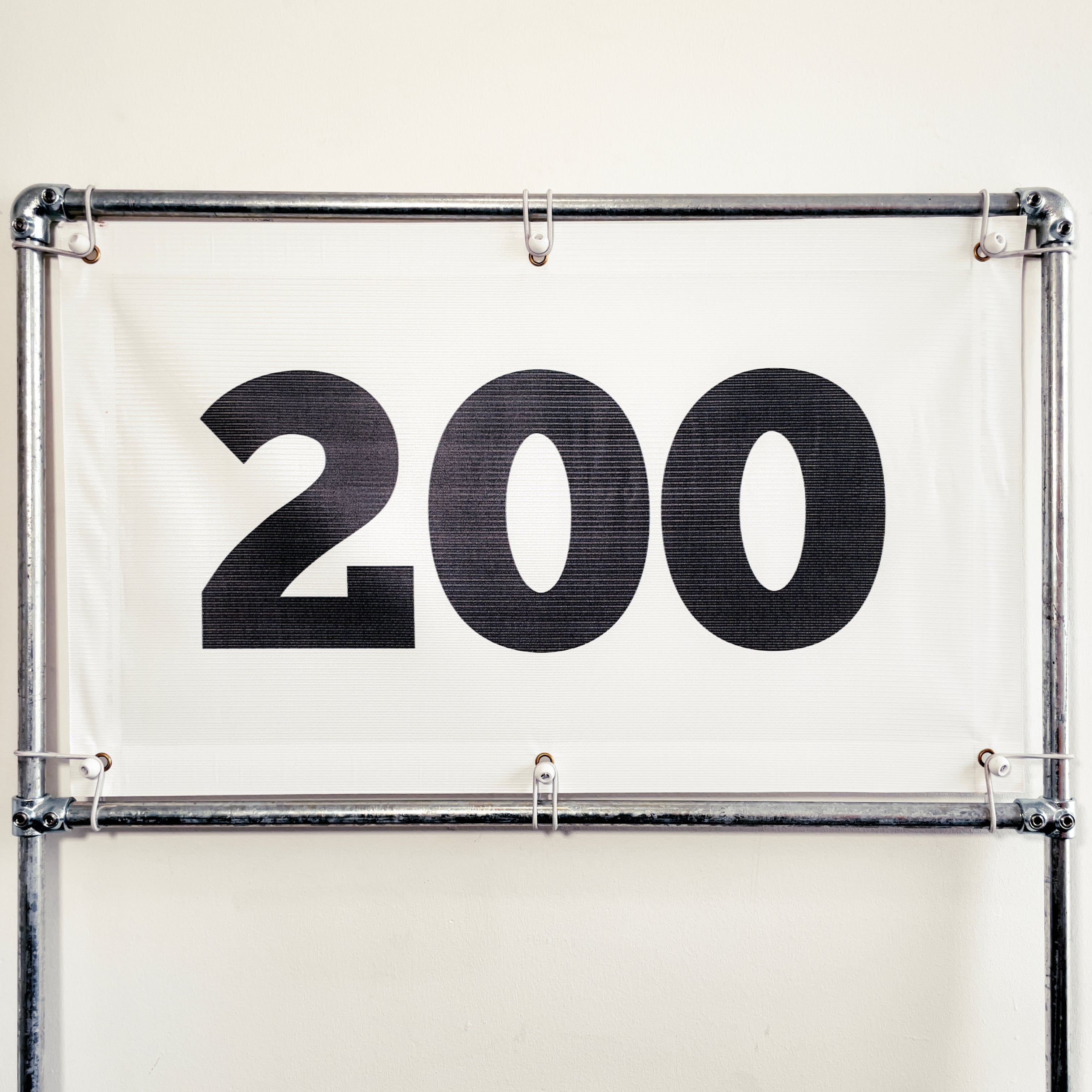 RA-TM9526 Amtech Range PVC Mesh Golf Driving Range Yardage Distance Banner White 200