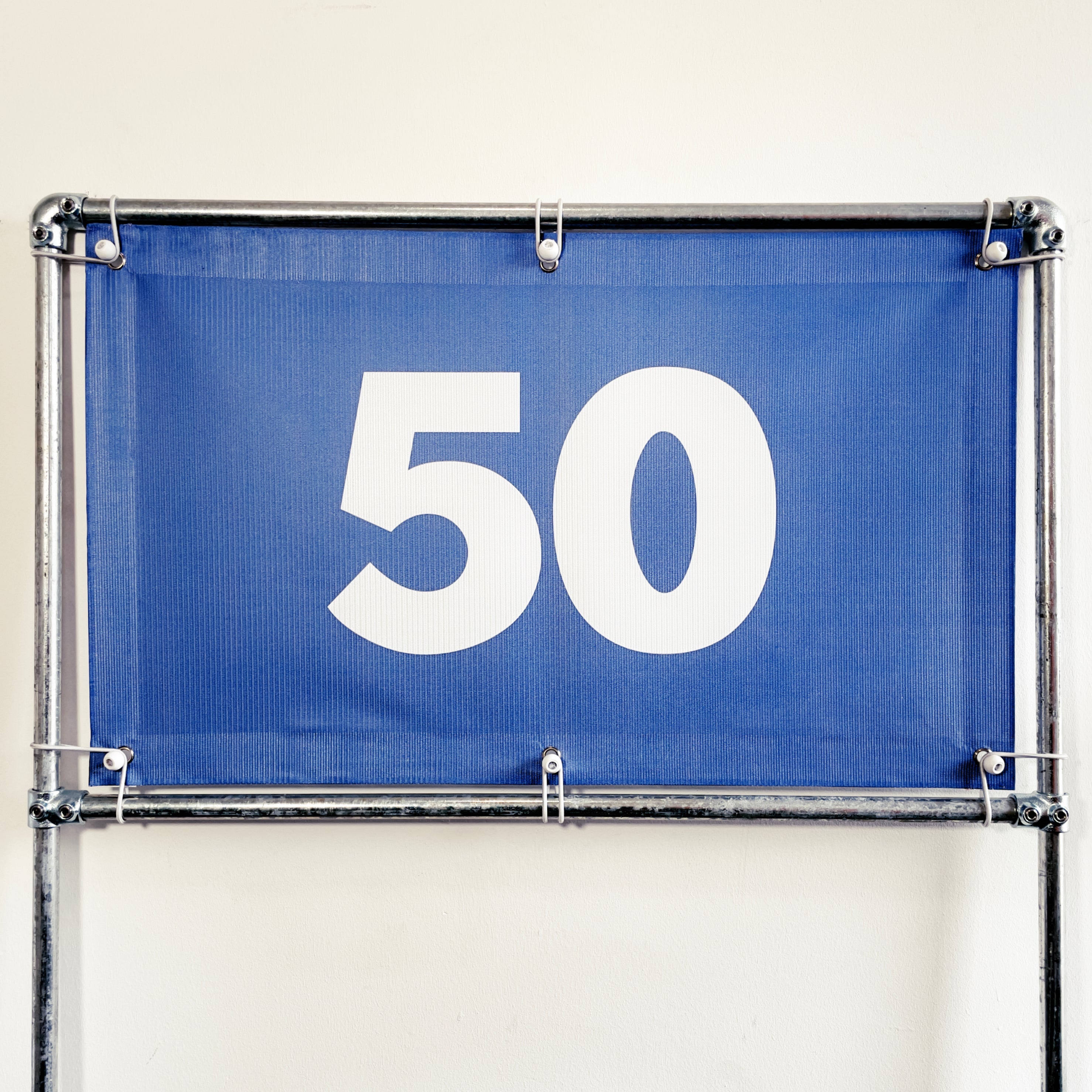 RA-TM9530 Amtech Range PVC Mesh Golf Driving Range Yardage Distance Banner Blue 50