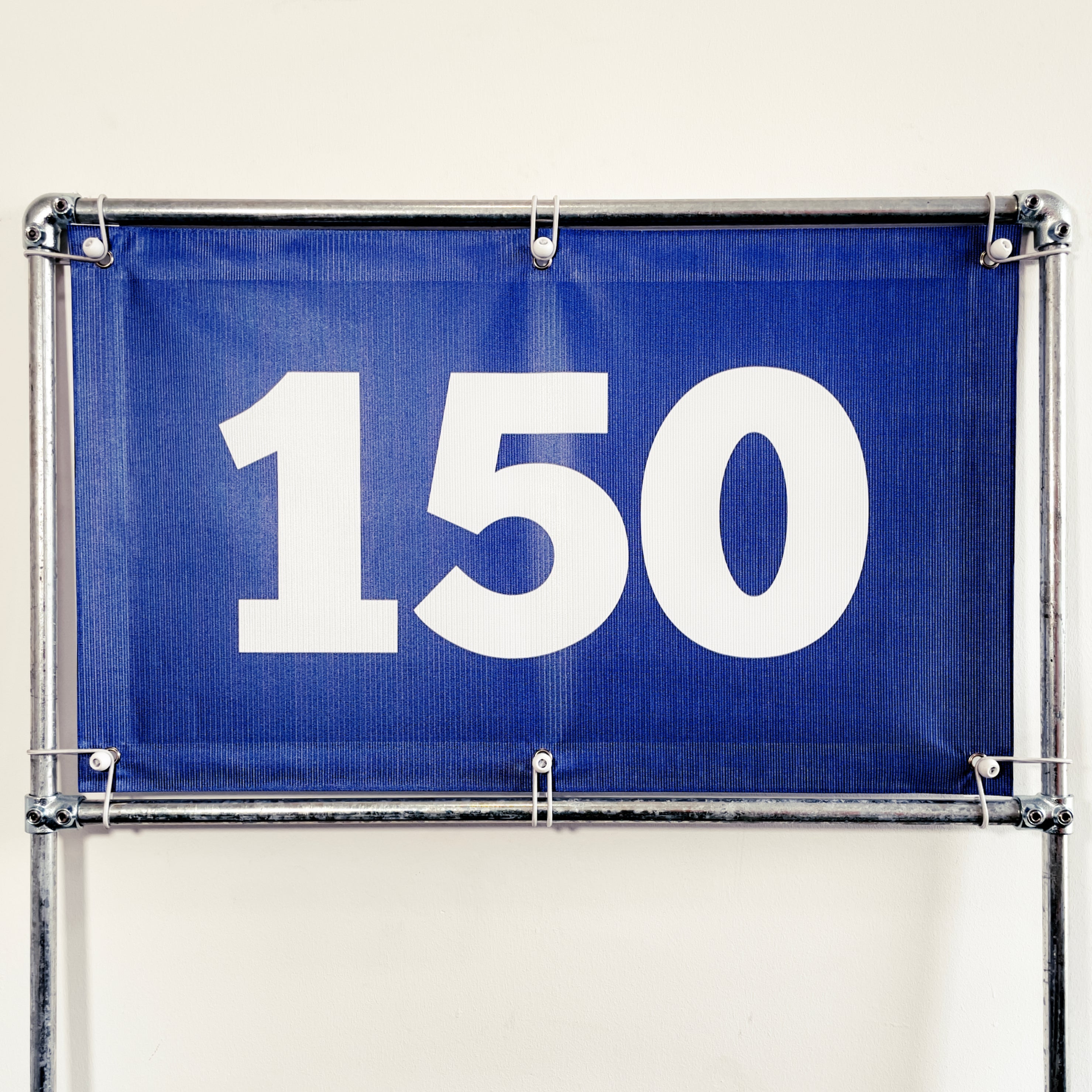 RA-TM9534 Amtech Range PVC Mesh Golf Driving Range Yardage Distance Banner Blue 150