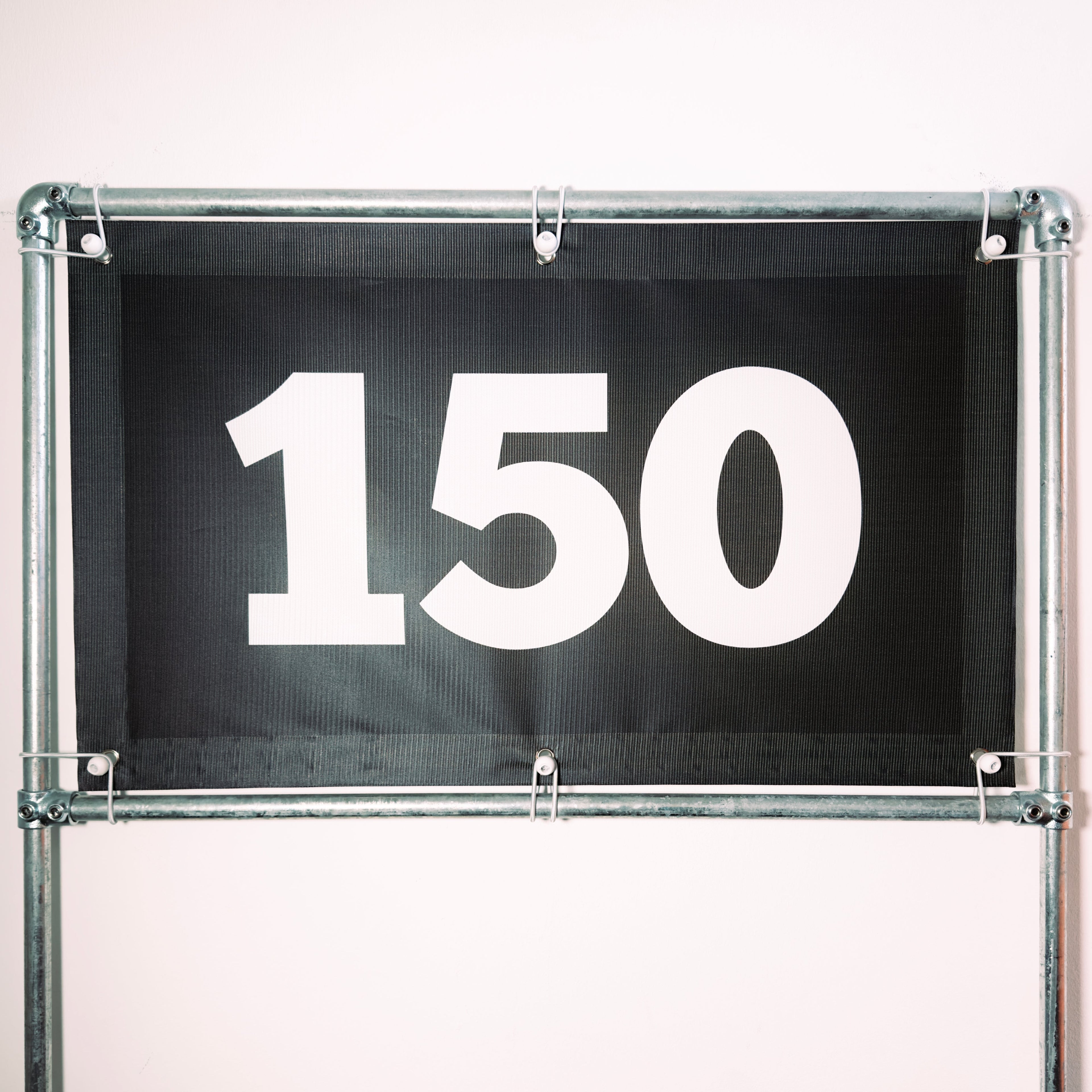 RA-TM9554 Amtech Range PVC Mesh Golf Driving Range Yardage Distance Banner Black 150