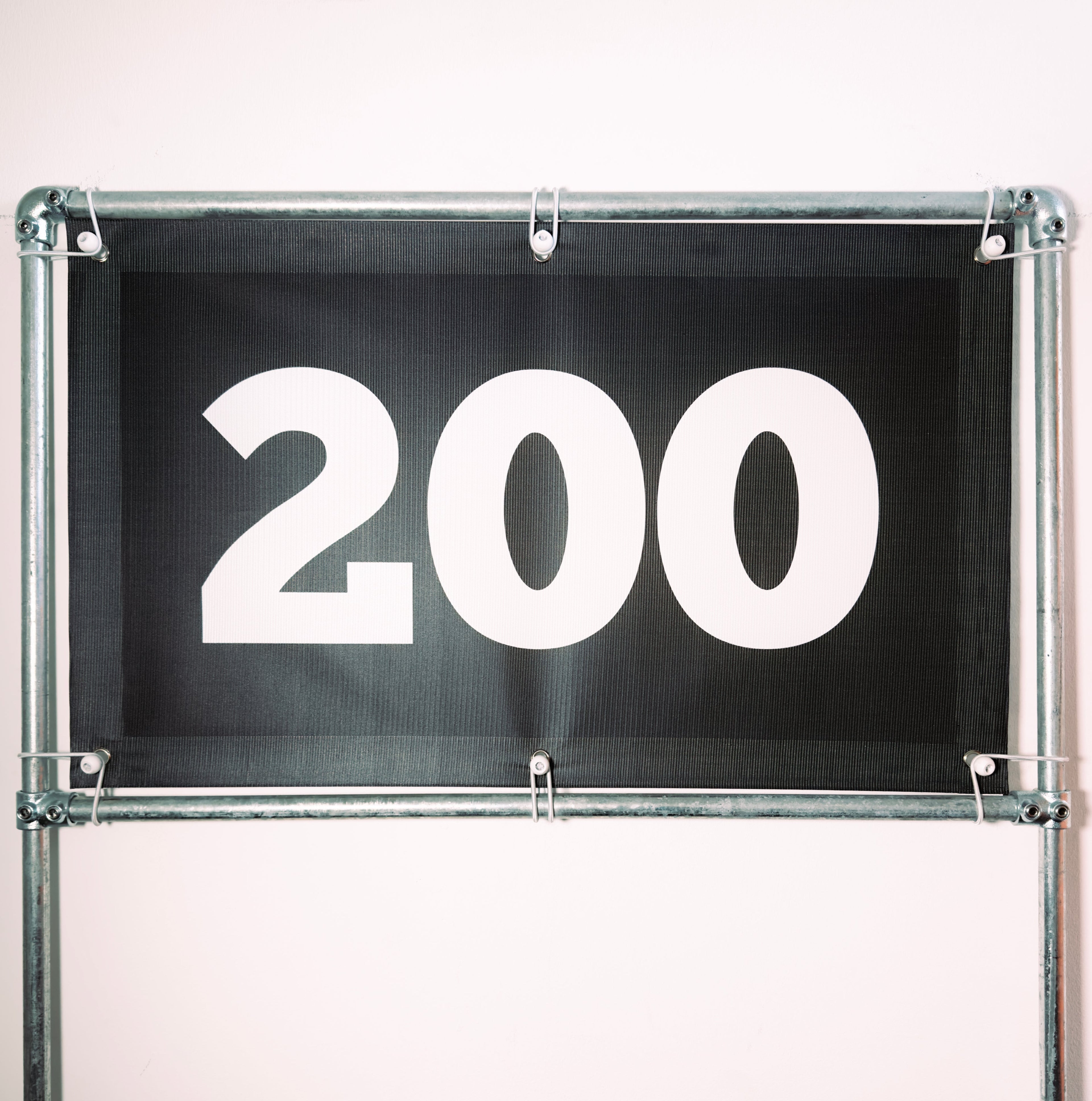 RA-TM9556 Amtech Range PVC Mesh Golf Driving Range Yardage Distance Banner Black 200